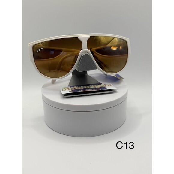 NWT Vintage Cebe Basic Sport Sunglasses | Model 1987 White with Cutouts France - Picture 3 of 10